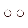 Ankela red circle earrings, a retro Hong Kong-style, high-end and elegant ear ring for women, a bestseller in autumn and winter, a hot girl's ear accessory Item Picture
